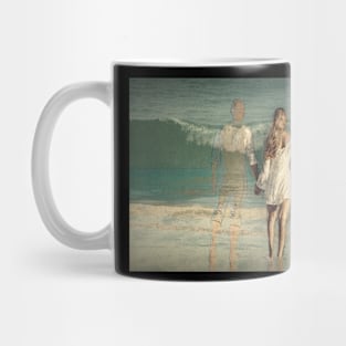 Forever love - Beach - love sea  - art Mug